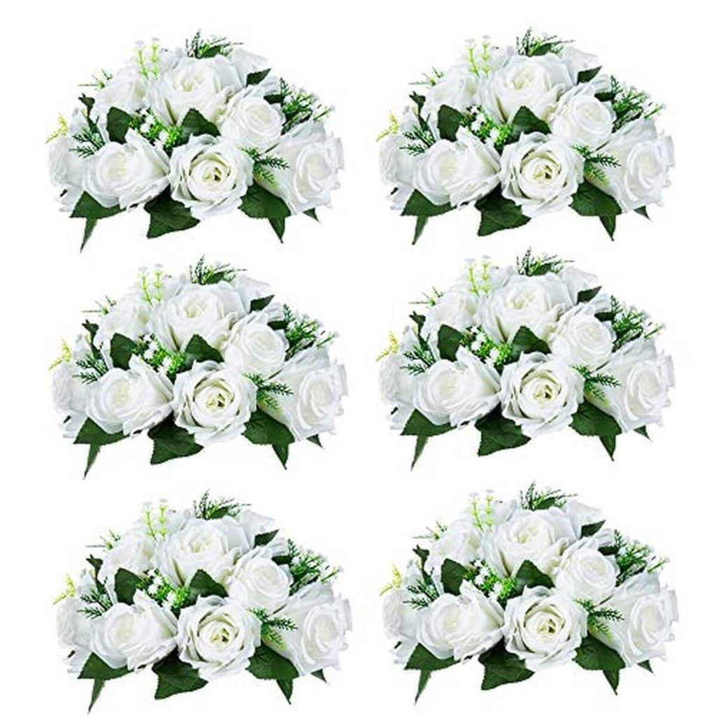 Avis : nuptio fleurs artificielles 15 roses pour mariage et fêtes