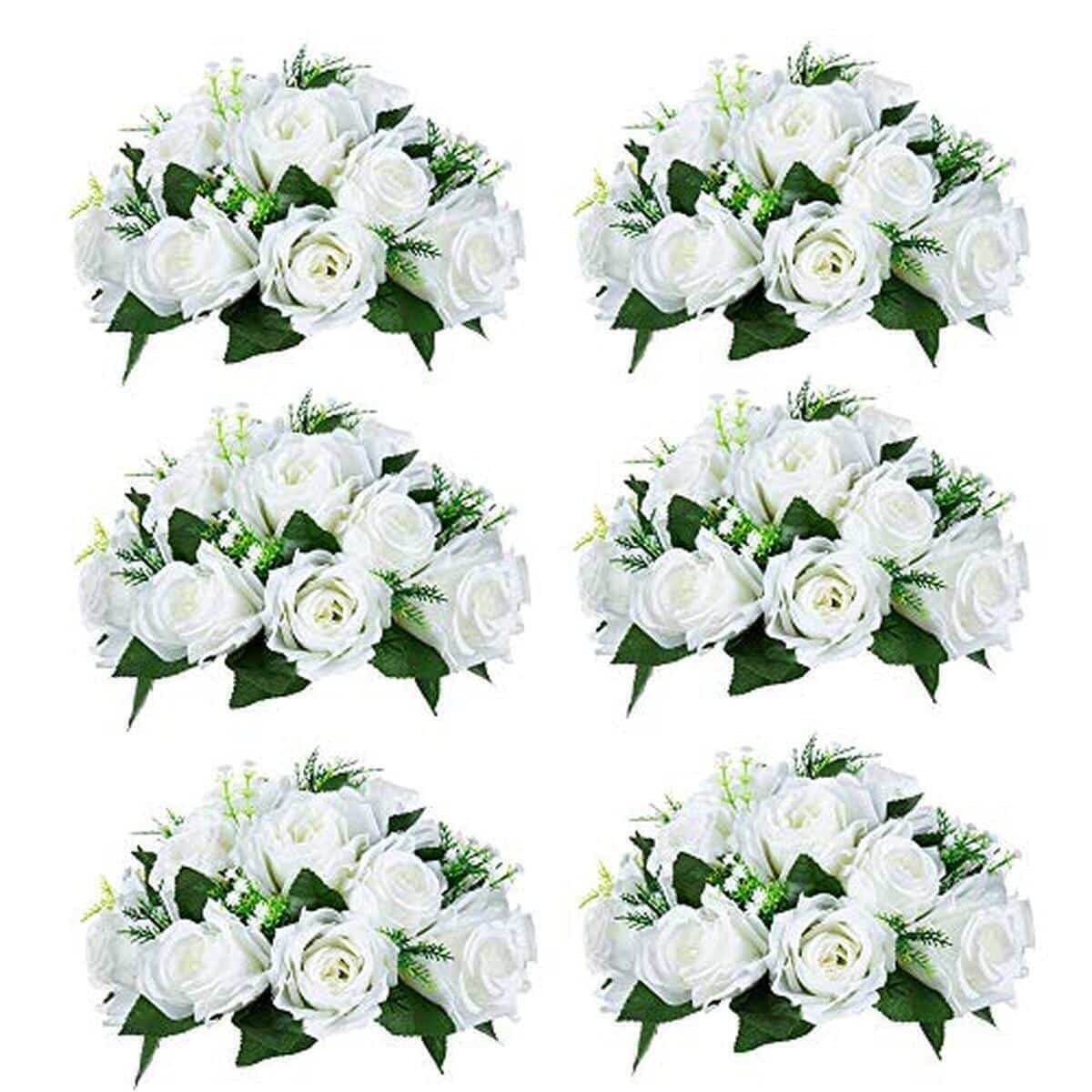 Avis : nuptio fleurs artificielles 15 roses pour mariage et fêtes