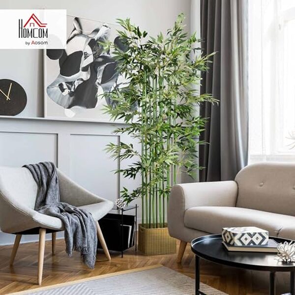 Découvrez les atouts du bambou artificiel Homcom pour sublimer votre intérieur et extérieur avec style et élégance