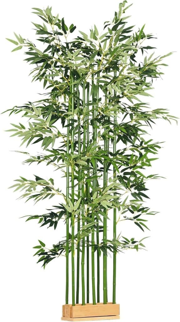 Avis sur le bambou artificiel Homcom : élégance intérieure et extérieure
