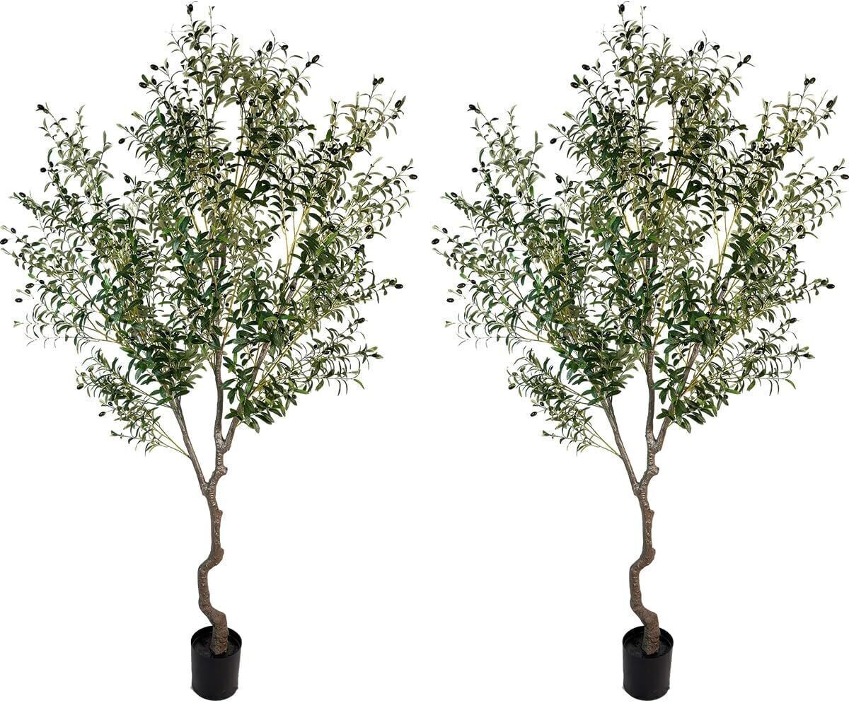 Avis sur le lot de 2 oliviers artificiels AfanD de 2, 4 m en pot