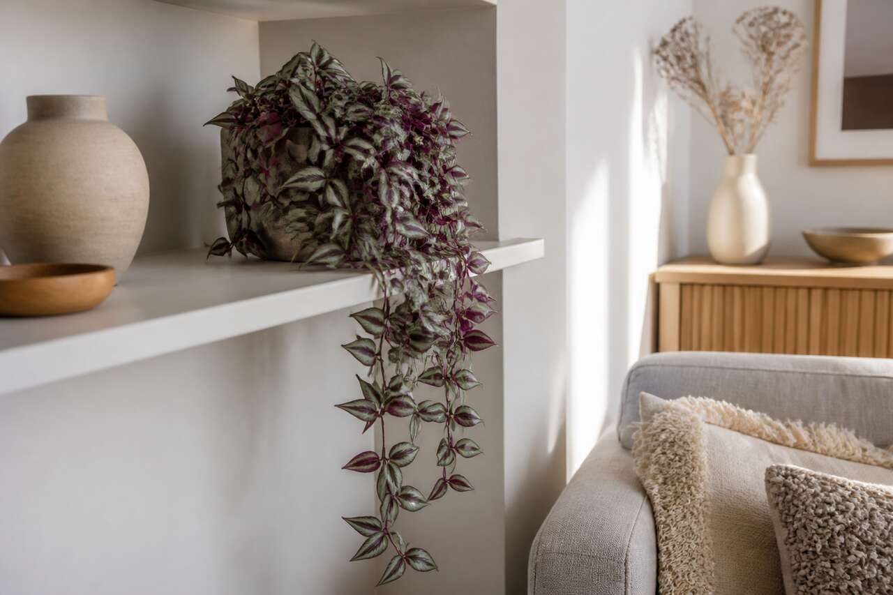 Tradescantia artificielle tombante : l'ajout parfait pour votre décoration intérieure