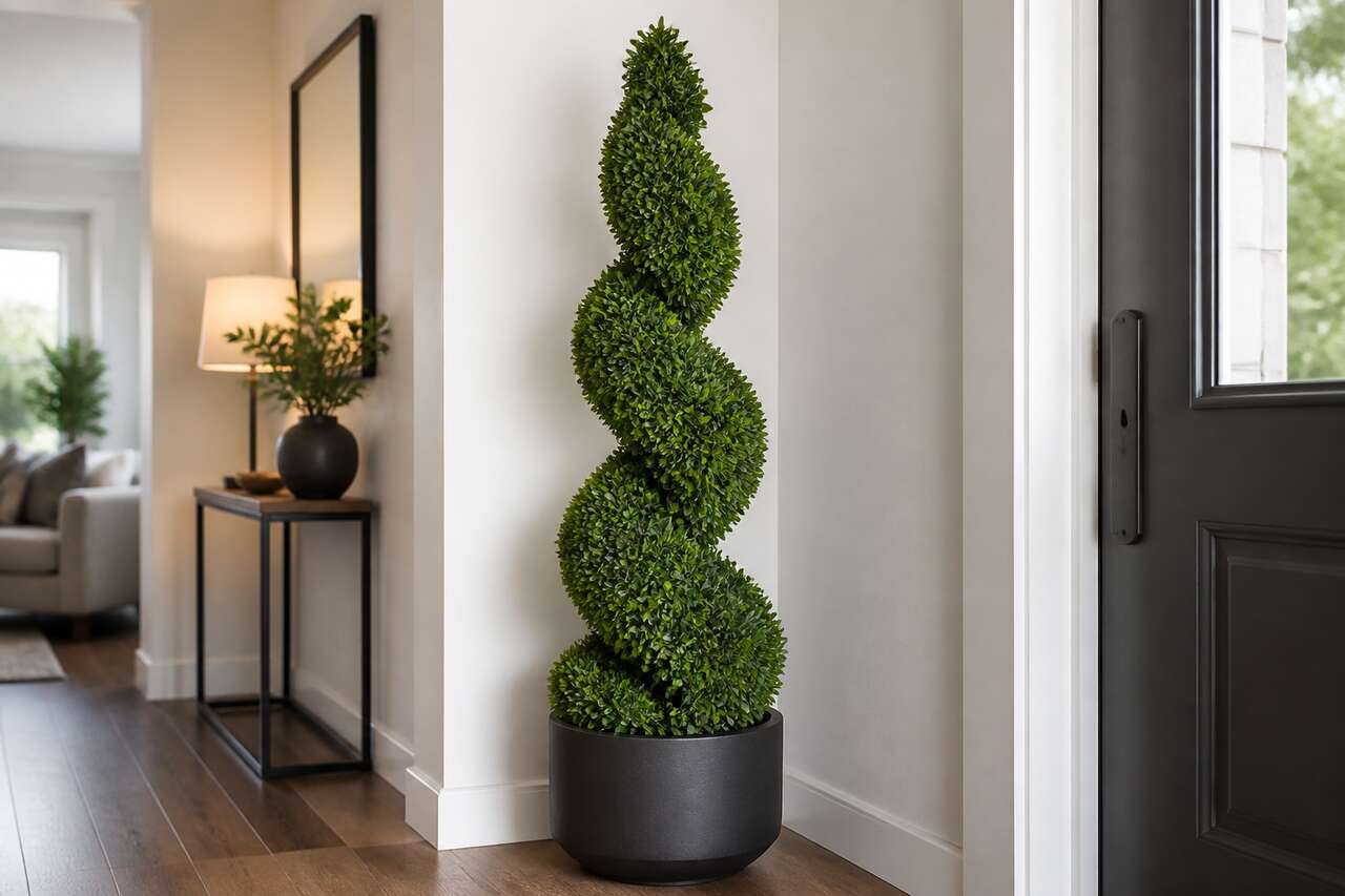 Buis spirale artificiel : élégance et naturel pour votre décoration