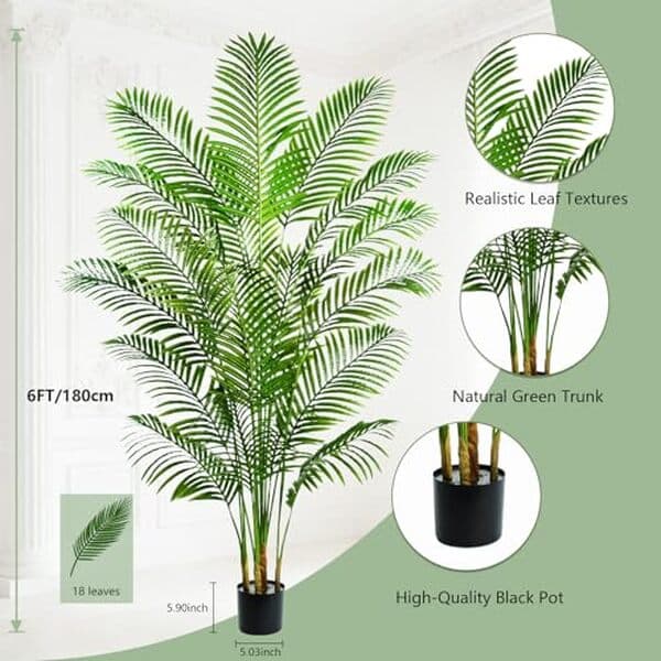 Découvrez notre avis complet sur le palmier artificiel Arnusa 180 cm : qualité, design élégant et installation facile pour apporter de la verdure à votre intérieur sans entretien. 