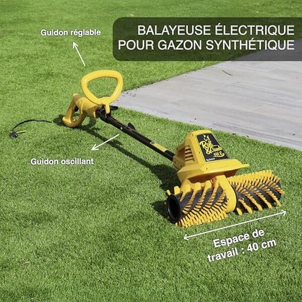 Découvrez notre test du balai Garland Roll&Comb 141E-V19 300 W pour gazon artificiel : performances, avantages et avis pour bien choisir votre équipement.