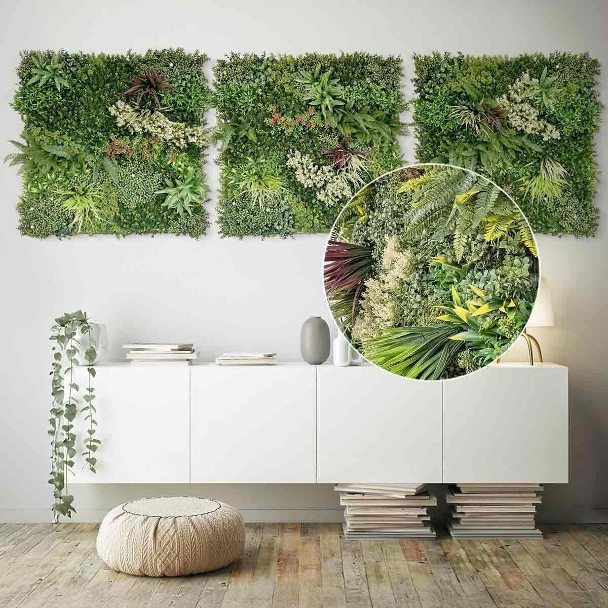 Avis : mur végétal artificiel Jelle & Jacob "Prairie d'été" 100x100 cm pour une déco cosy