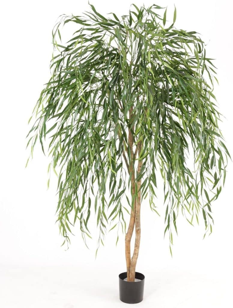 Avis sur le grand saule pleureur artificiel avec tronc en bois