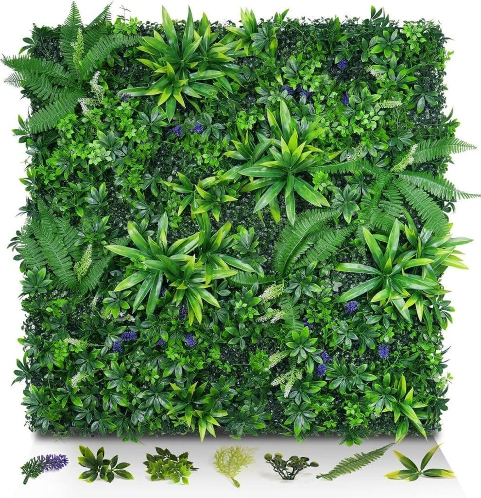 Avis sur le lot de panneaux de gazon artificiel pour déco jardin