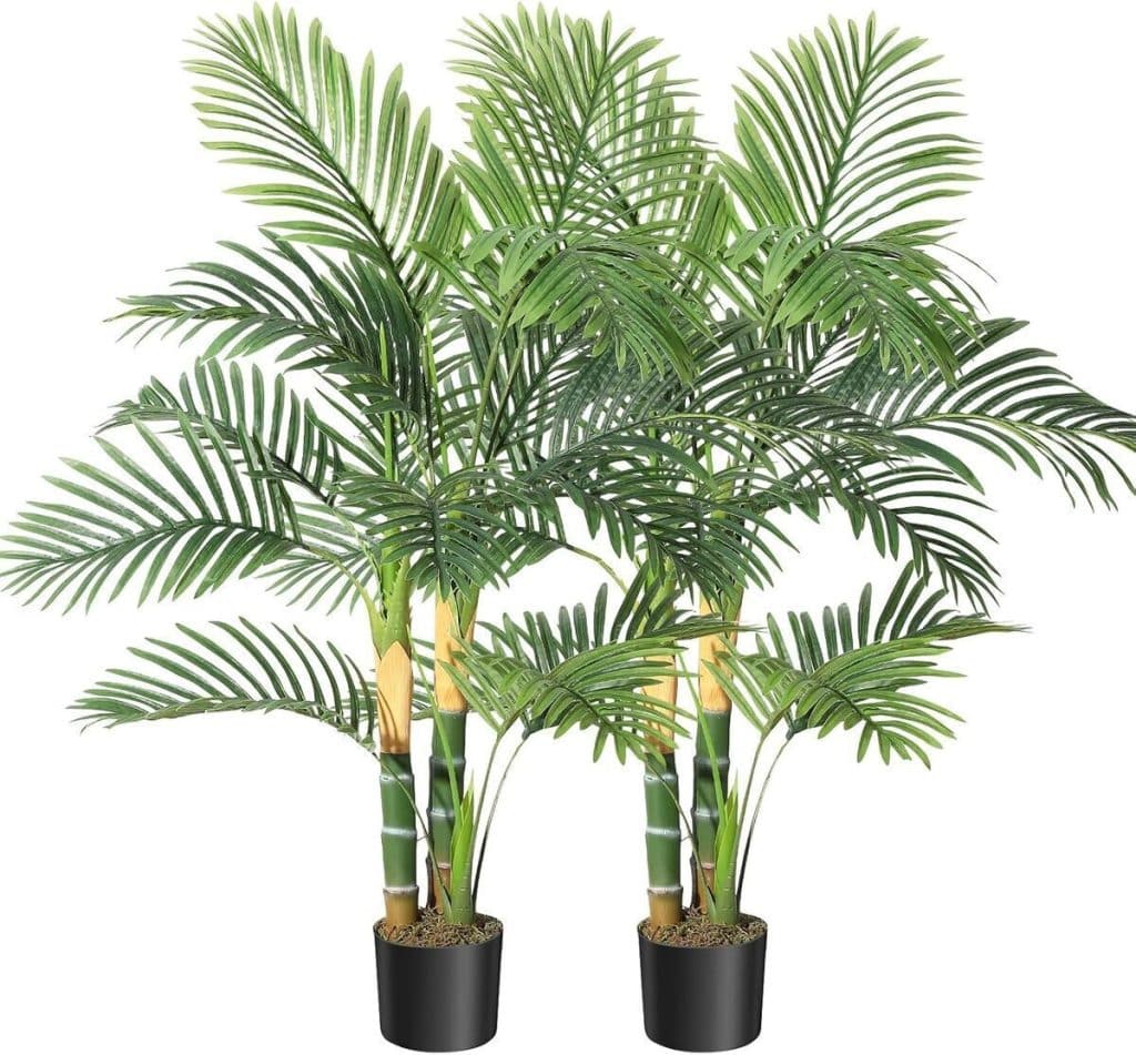 Avis sur les palmiers tropicaux dorés artificiels de 1, 2 m