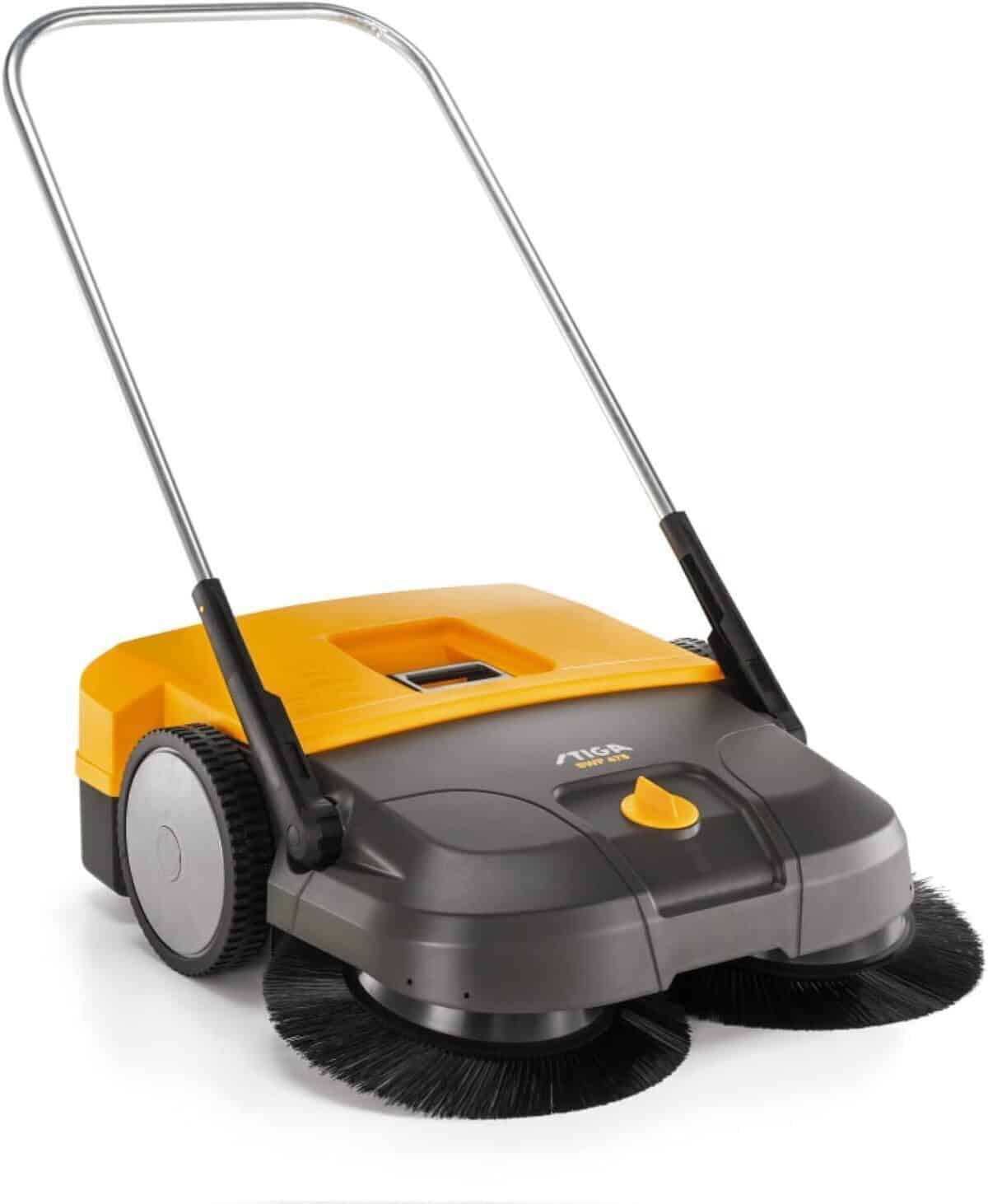 Test : balayeuse Stiga SWP 475, efficacité assurée pour grandes surfaces