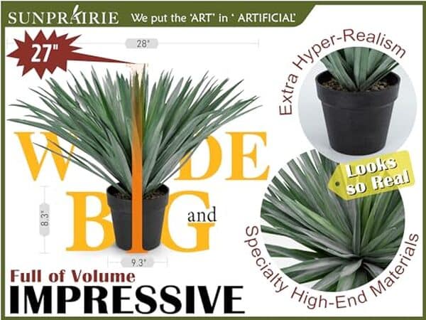 Découvrez notre test complet de l'agave artificielle SUNPRAIRIE 68 cm : qualité, durabilité et design. Avis détaillé et caractéristiques techniques pour bien choisir.