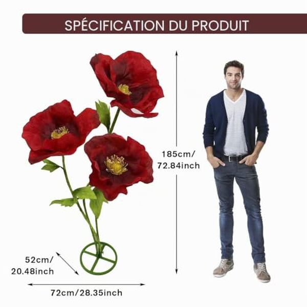 Découvrez nos avis détaillés sur les fleurs artificielles géantes 3D : décoration réaliste, durable et tendance pour transformer votre intérieur avec style.