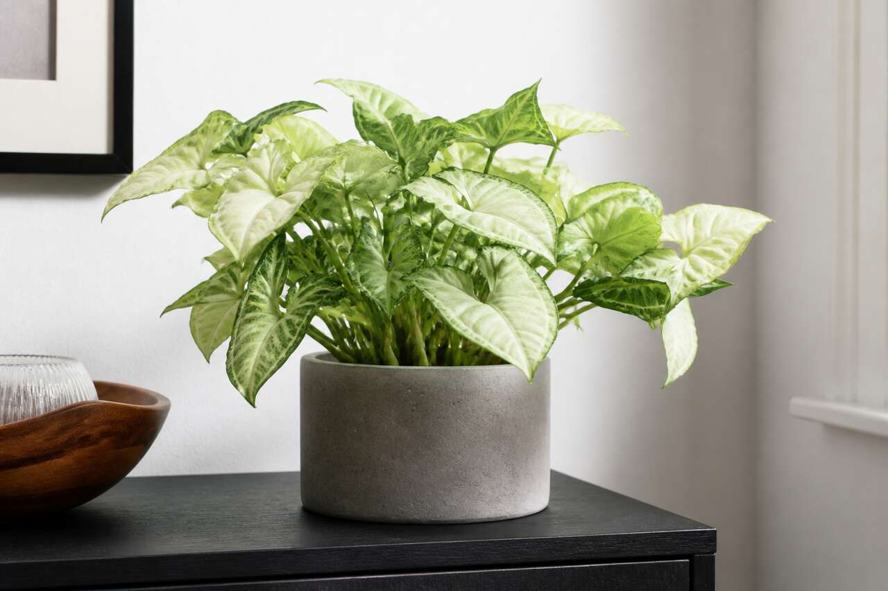 Syngonium artificiel : plante décorative réaliste