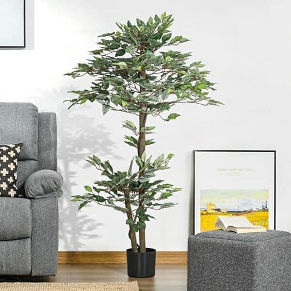 Découvrez notre avis complet sur l'arbre artificiel ficus 1, 5 m d'Outsunny : qualité, réalisme et avantages de ce modèle de décoration d'intérieur haut de gamme.