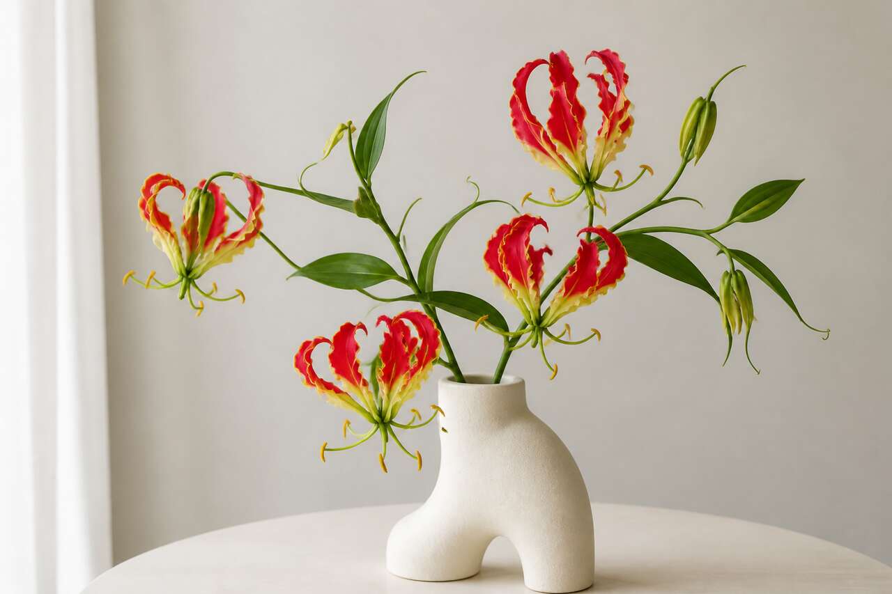 Lys gloriosa artificiel : élégance florale intemporelle