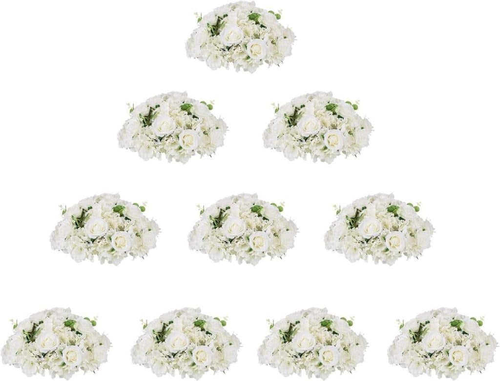 Avis : boules de fleurs Nuptio pour centres de table de mariage