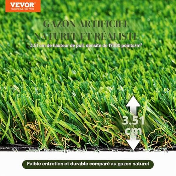 Découvrez notre test détaillé de la pelouse synthétique VEVOR 35 mm : polyvalence, facilité d'installation et performance. Avis complet pour votre jardin.