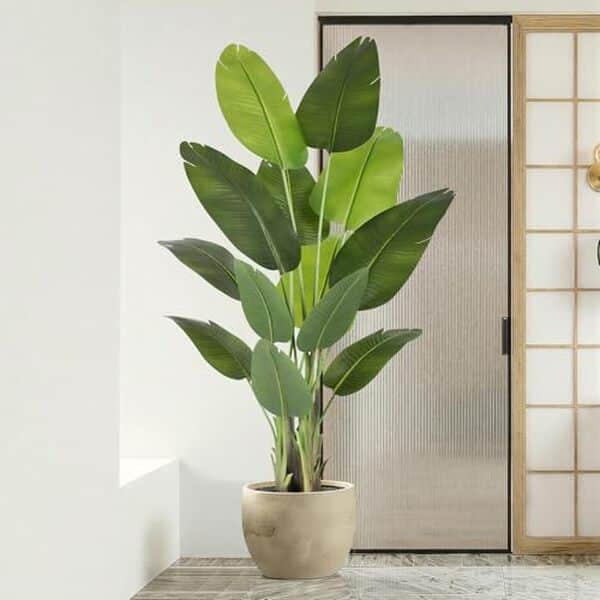 Découvrez notre avis détaillé sur la plante artificielle ZEEOZE oiseau de paradis 180cm avec pot blanc : qualité, réalisme et décoration intérieure.