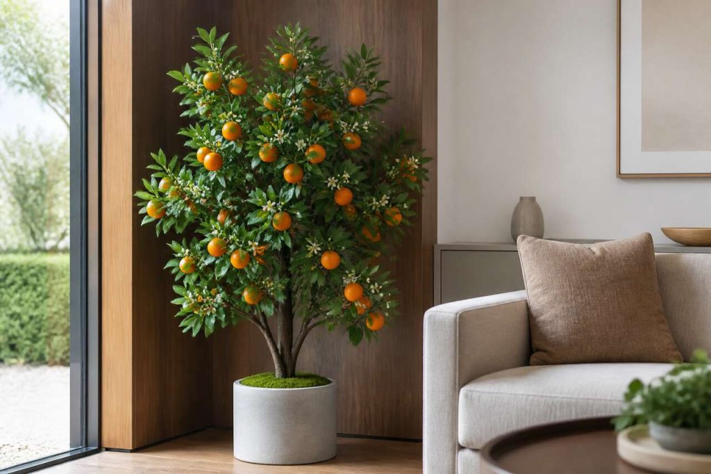 Oranger artificiel buisson : décoration facile et réaliste