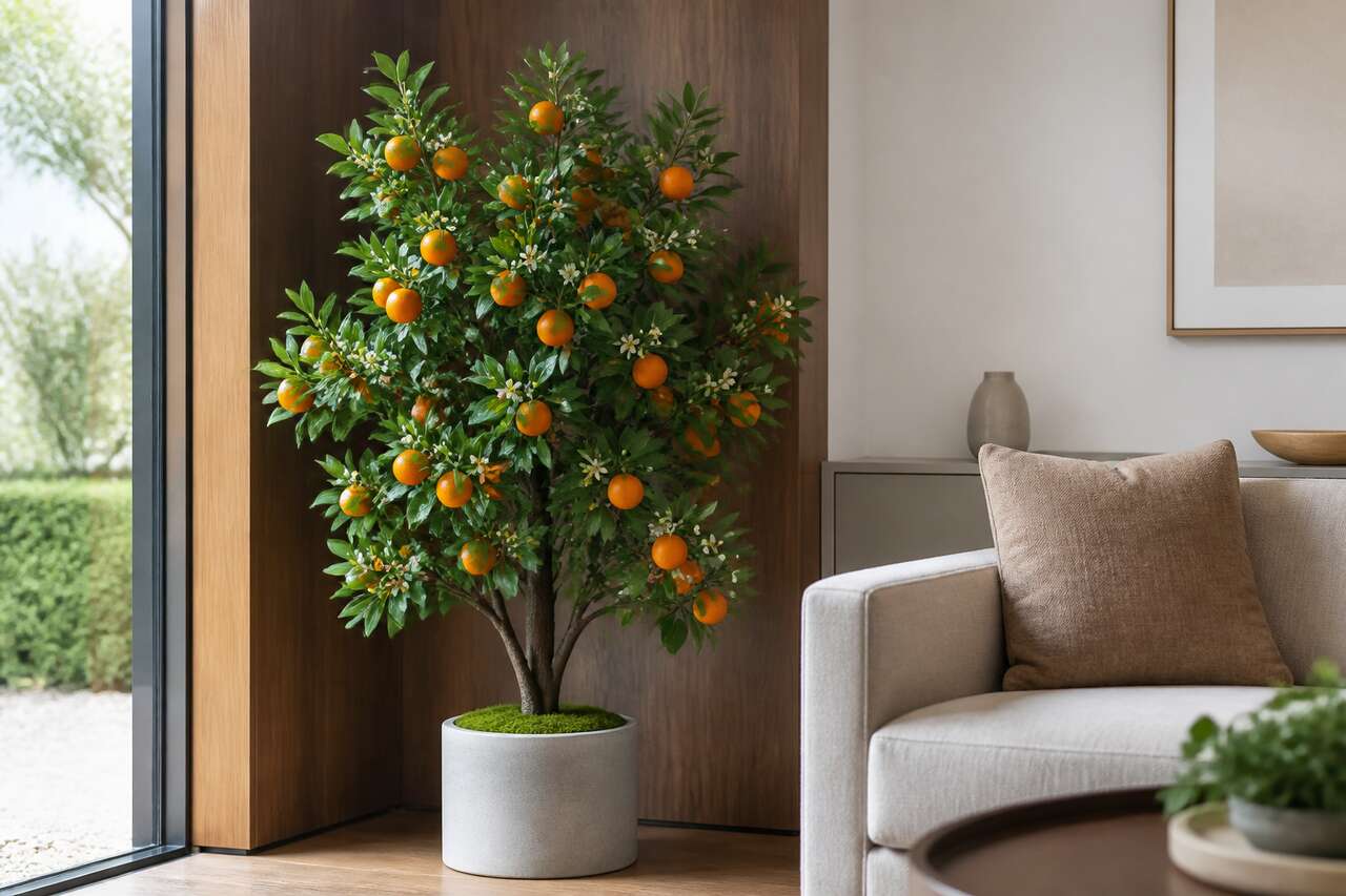 Oranger artificiel buisson : décoration facile et réaliste