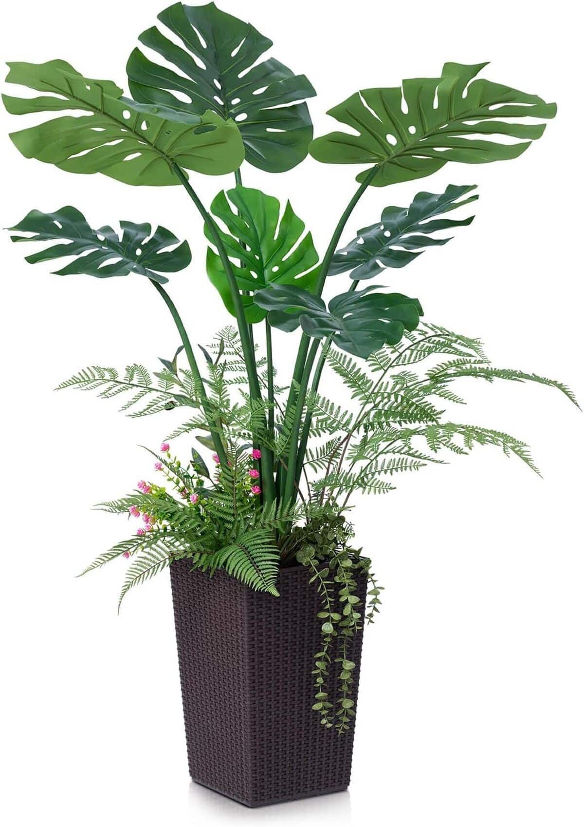 Avis sur la grande monstera artificielle VeriNatural : charme et verdure au naturel