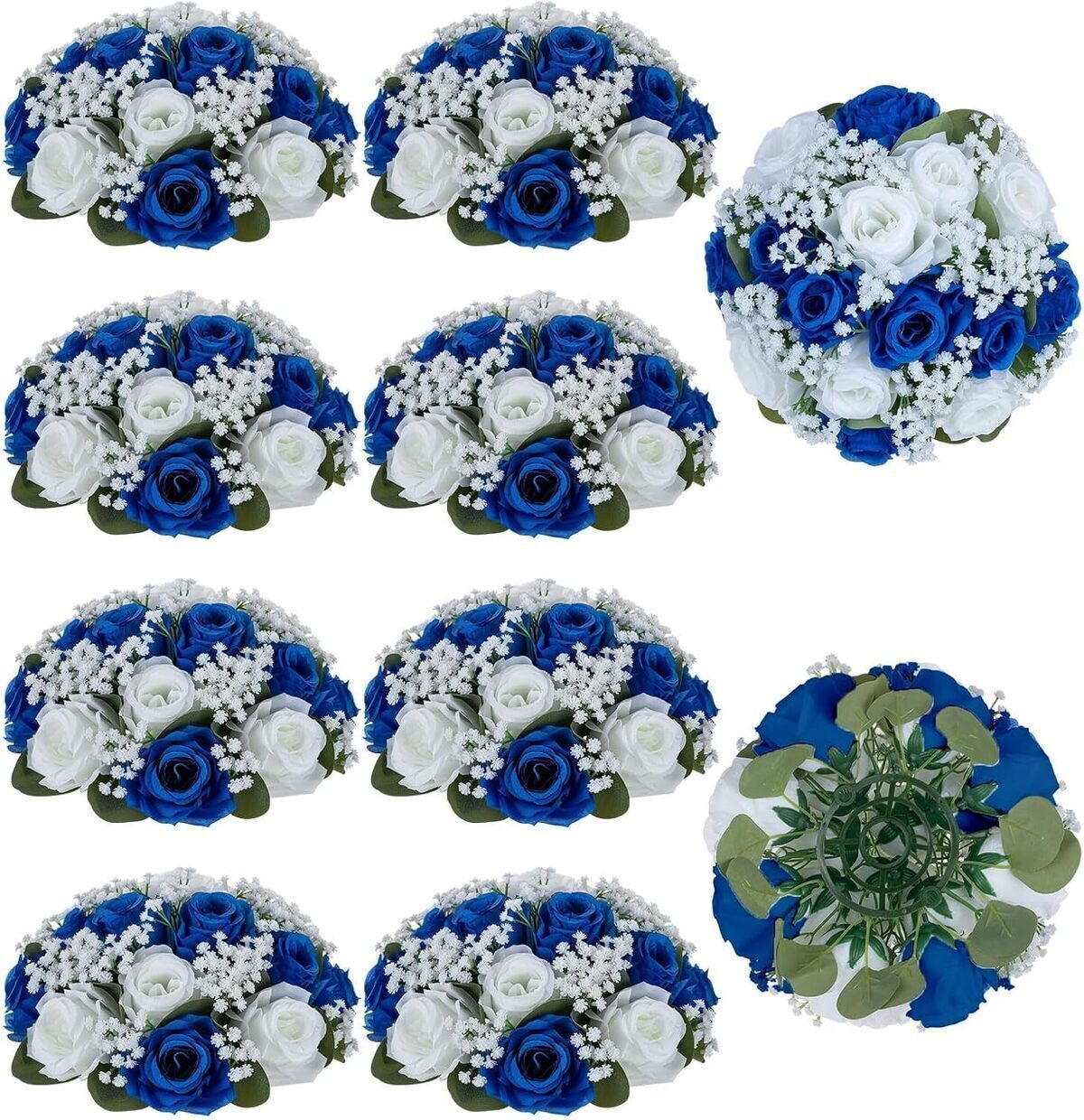 Avis sur les boules de fleurs artificielles BLOSMON : décoration chic et bleue pour votre table
