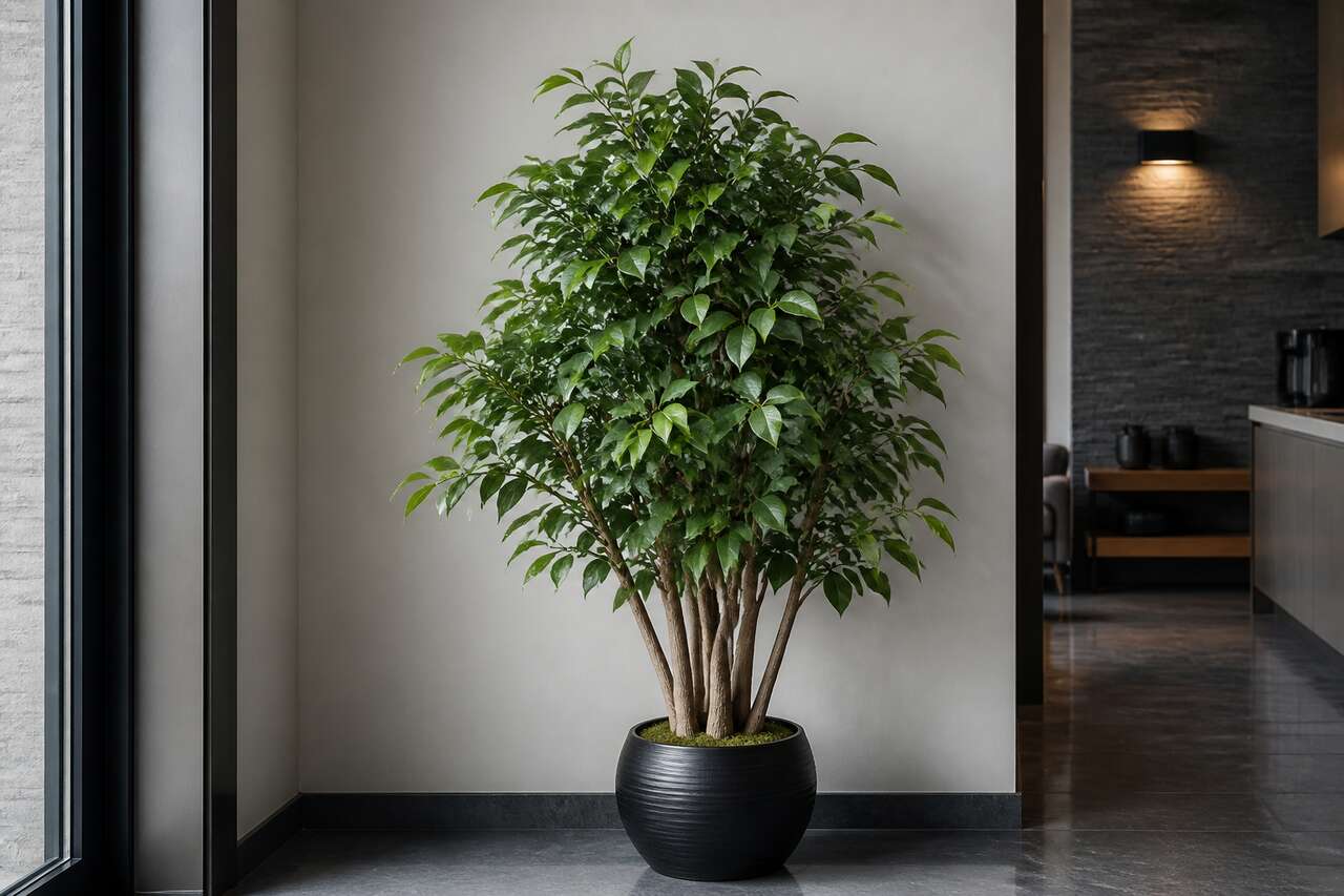 Ficus multitronc artificiel de qualité