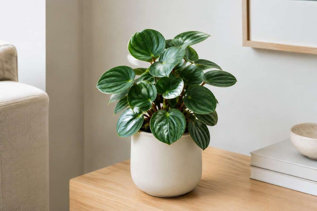Peperomia artificiel : plante déco élégante pour intérieur moderne