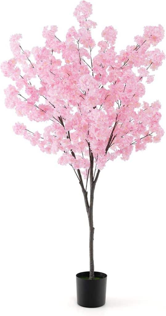 Avis : costway plante artificielle 190 cm, élégance moderne 900 fleurs