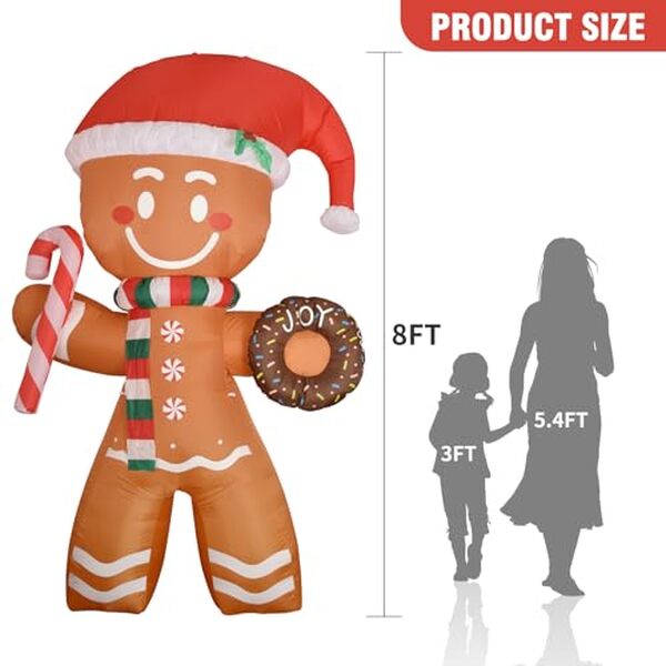 Découvrez notre avis détaillé sur le bonhomme de pain d'épice gonflable LED 8ft : caractéristiques, avantages et conseils pour bien le choisir cette saison. 