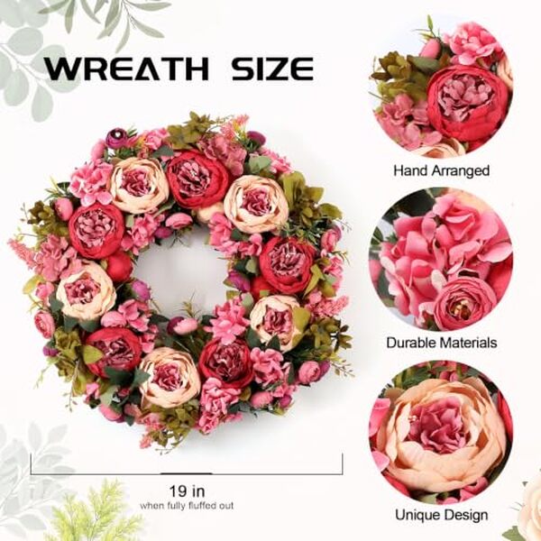 Découvrez notre avis complet sur la couronne de pivoines en soie BOMAROLAN 48, 3 cm : qualité, design et prix pour embellir votre intérieur ou événement. 