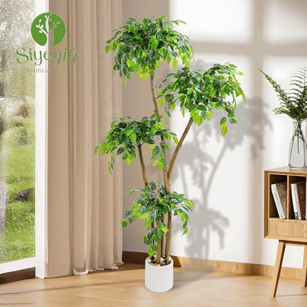 Découvrez notre ficus artificiel de 1, 8 m : une plante synthétique réaliste, facile d'entretien et parfaite pour embellir votre intérieur sans contrainte d'arrosage.