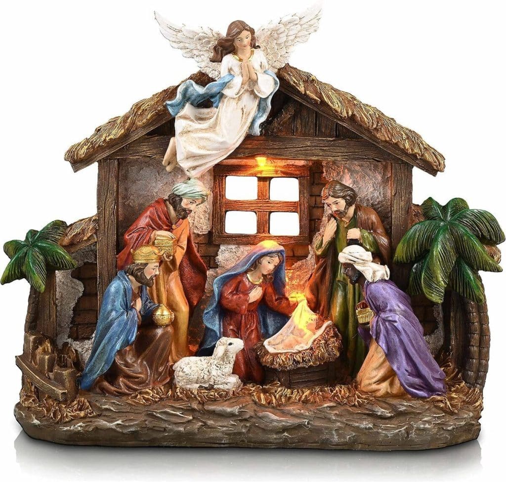 Avis figurines Valery Madelyn : crèche de noël lumineuse